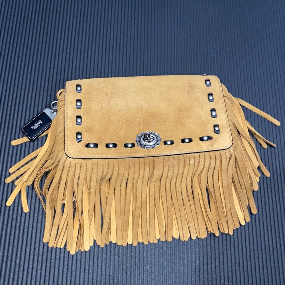 Coach Women's Suede Fringe Dinky 1941 Limited Edition… Gem